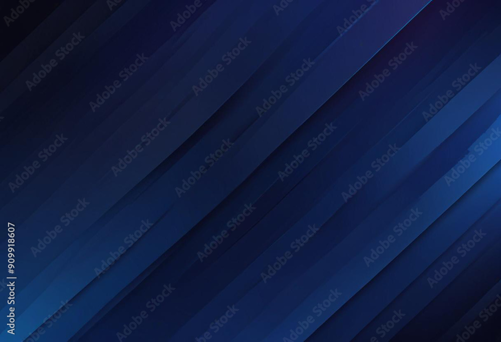 Obraz premium Modern dark blue geometric diagonal lines gradient background 