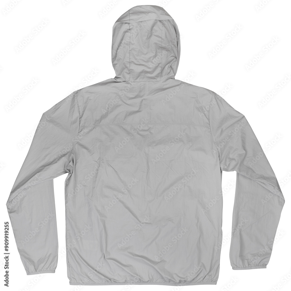 Back gray UV protection jacket with hoodie Back gray UV protection jacket with hoodie