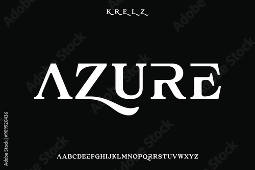 Display alphabet font vector design suitable for headline, poster, logo and many more