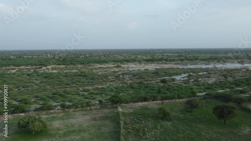 Birami, Rajasthan, India 21st July 2024: Chhajed Bhuwal Mata Mandir Birami. Chajjed and Singhvi or Singhavi. Birami is a panchayat village in Rajasthan, India, on the right bank of the Luni River. photo