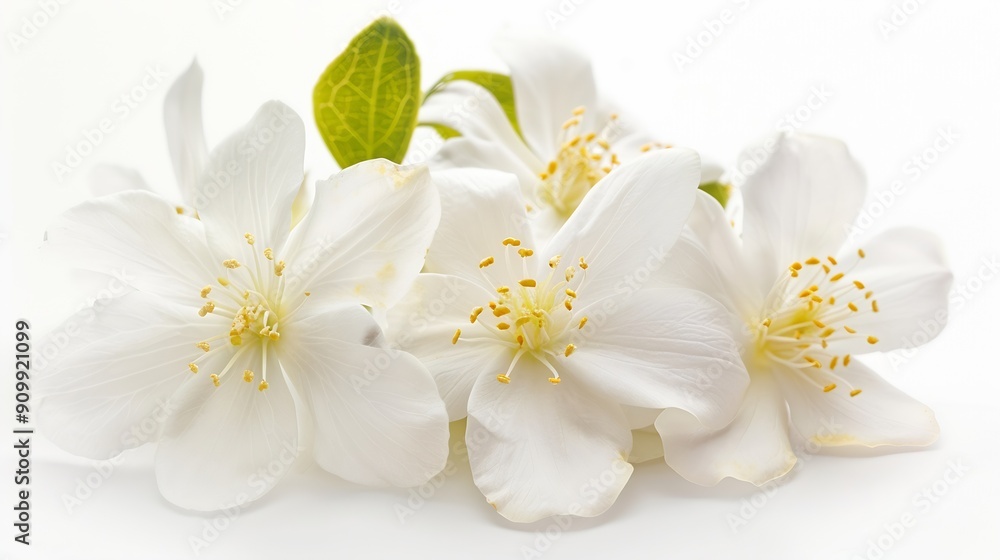 PNG White jasmine flowers isolated on white background : Generative AI PNG White jasmine flowers isolated on white background : Generative AI