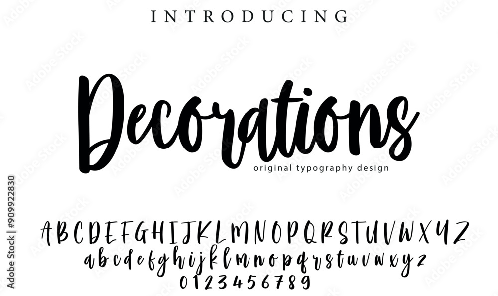 Decorations Font Stylish brush painted an uppercase vector letters, alphabet, typeface Decorations Font Stylish brush painted an uppercase vector letters, alphabet, typeface