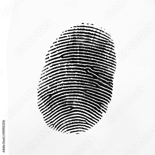 Fingerprint cut out photo