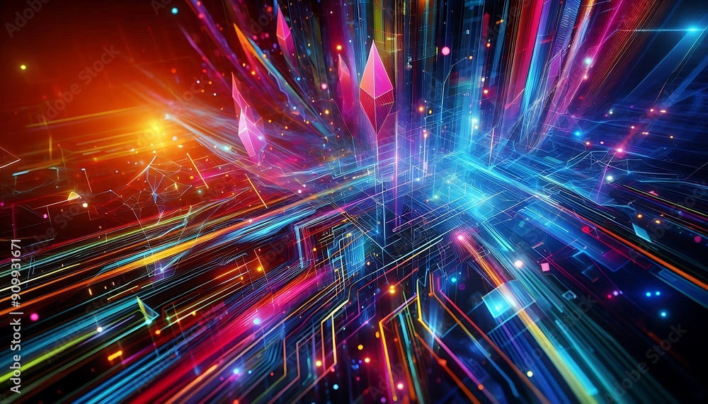 Naklejka premium technology