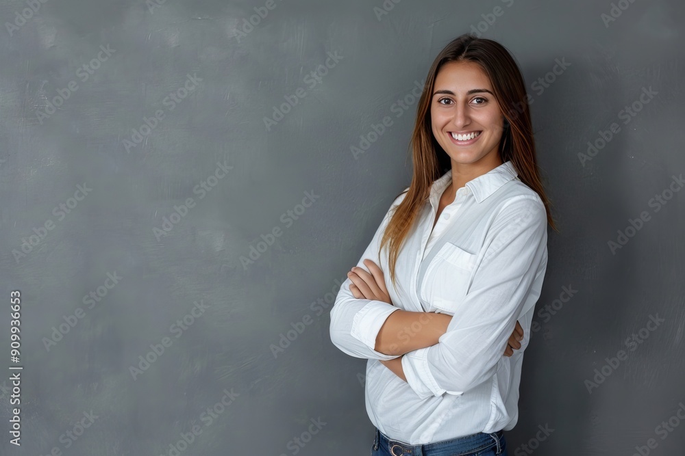portrait of a smiling woman portrait of a smiling woman