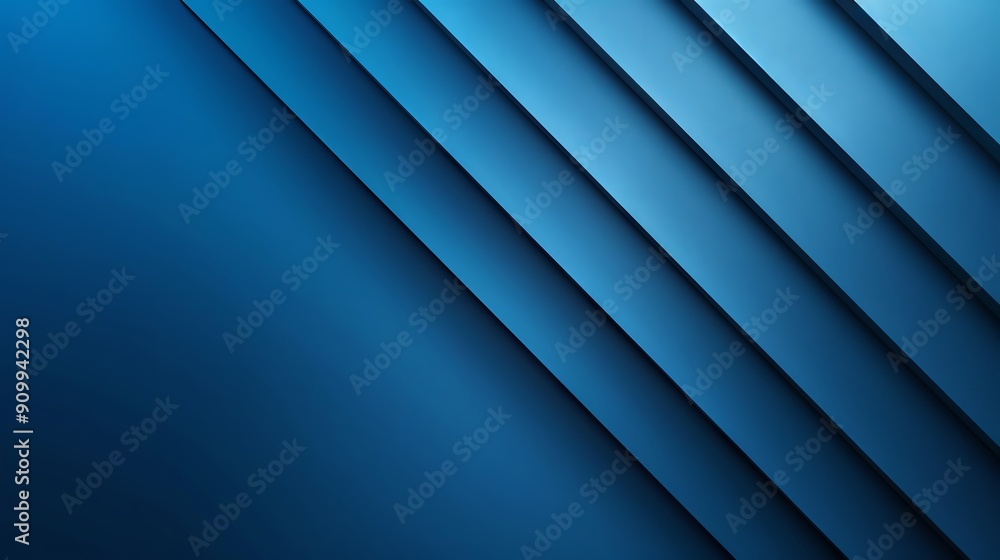 Fototapeta premium Blue gradient with geometric lines, sports poster base image, dynamic and modern