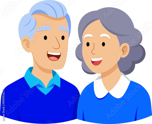 elderly person svg illustration