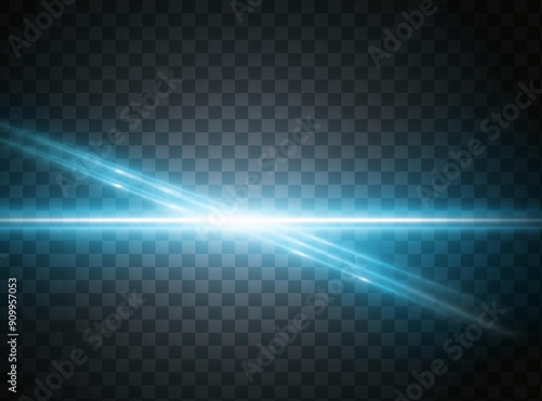 Flashlight element isolated on transparent background for design