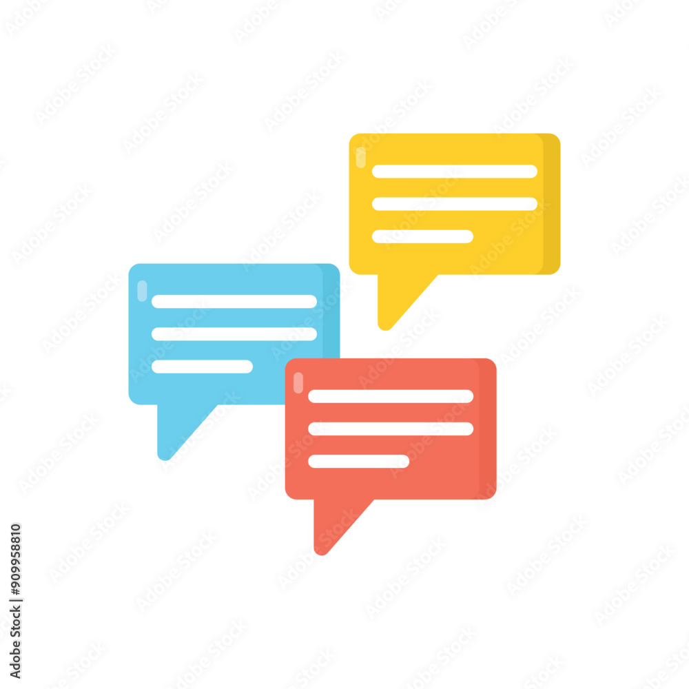 Speech bubble vector icon Speech bubble vector icon