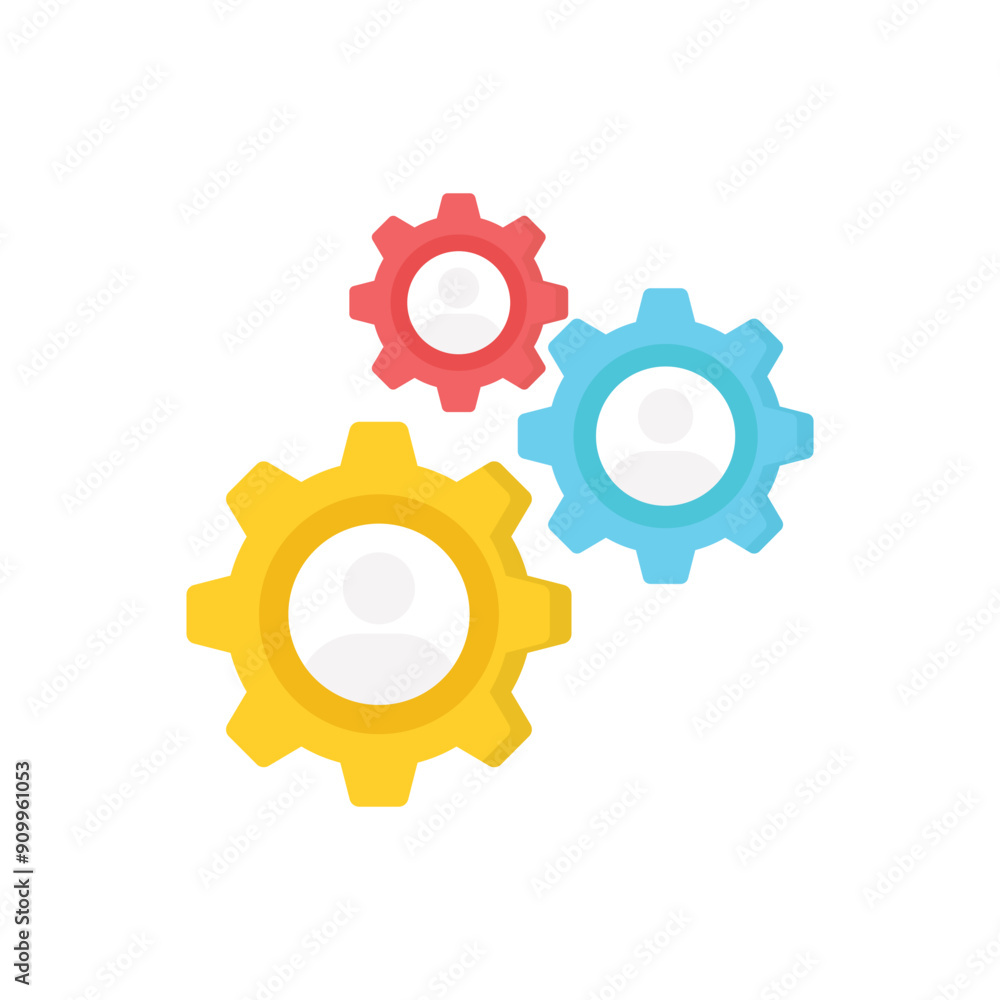 Teamwork vector icon Teamwork vector icon