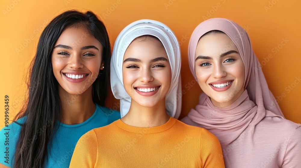 Diverse Group of Smiling Women Embracing Diversity, Equity, and Inclusion in a Modern Business Environment Diverse Group of Smiling Women Embracing Diversity, Equity, and Inclusion in a Modern Business Environment