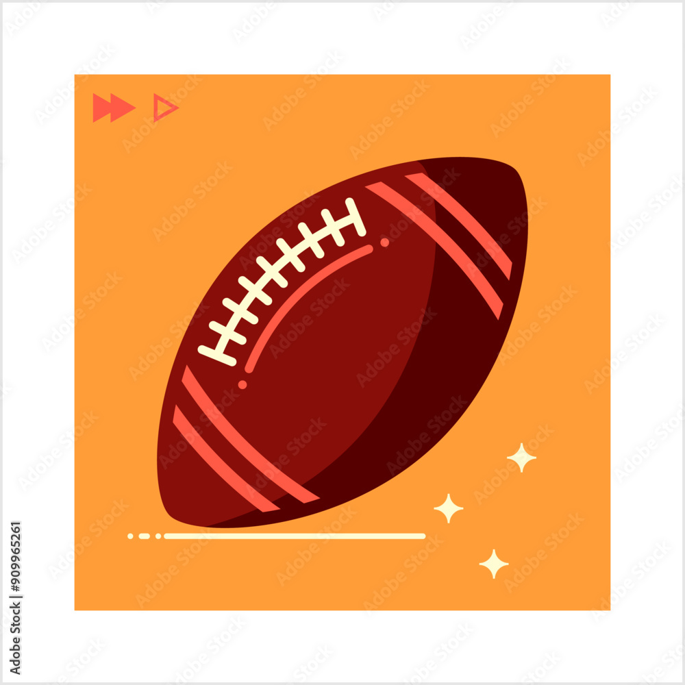 American Football Icon M_2408001 American Football Icon M_2408001