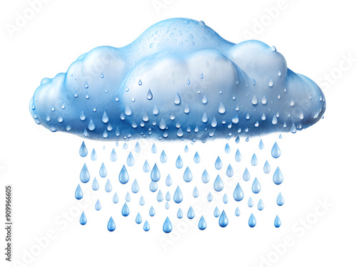 rain cloud and drops, cloud with rain