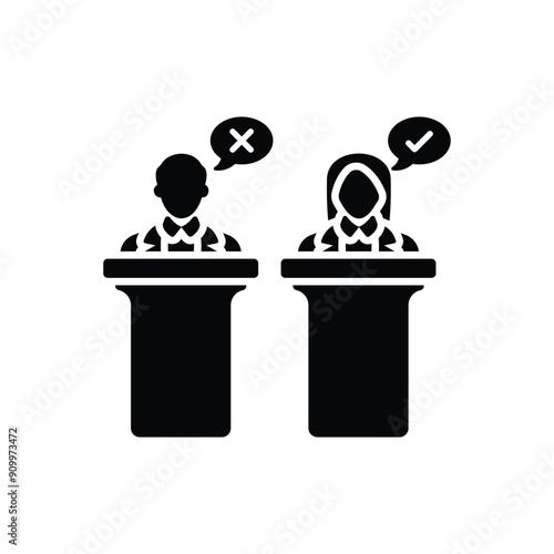 Debate vector icon
