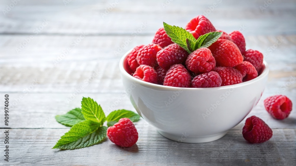 Fresh raspberries in a white bowl , berries, fruit, red, healthy, organic, natural, vibrant, juicy, delicious, snack Fresh raspberries in a white bowl , berries, fruit, red, healthy, organic, natural, vibrant, juicy, delicious, snack