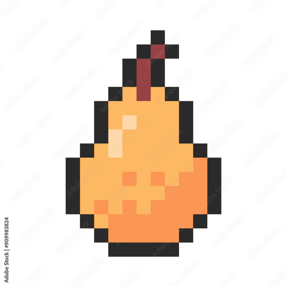 guava fruit pixel art guava fruit pixel art