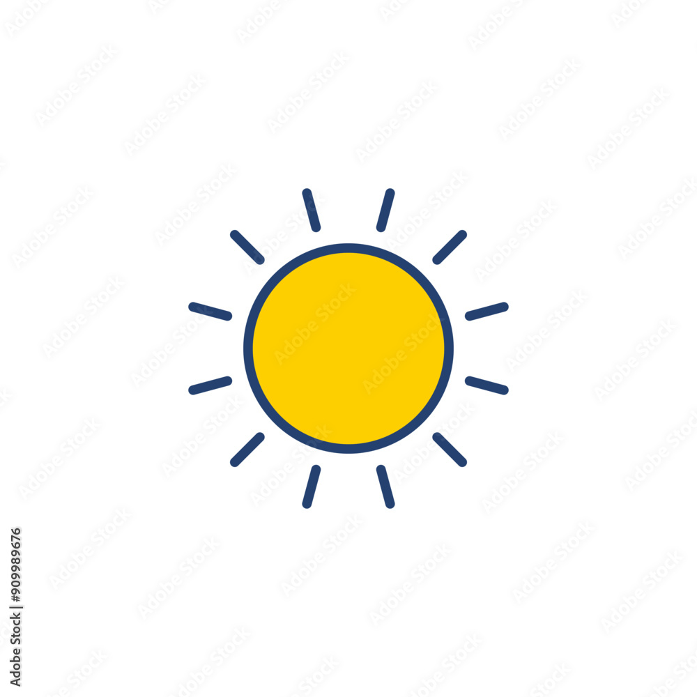 Sun icon vector. Brightness Icon vector Sun icon vector. Brightness Icon vector