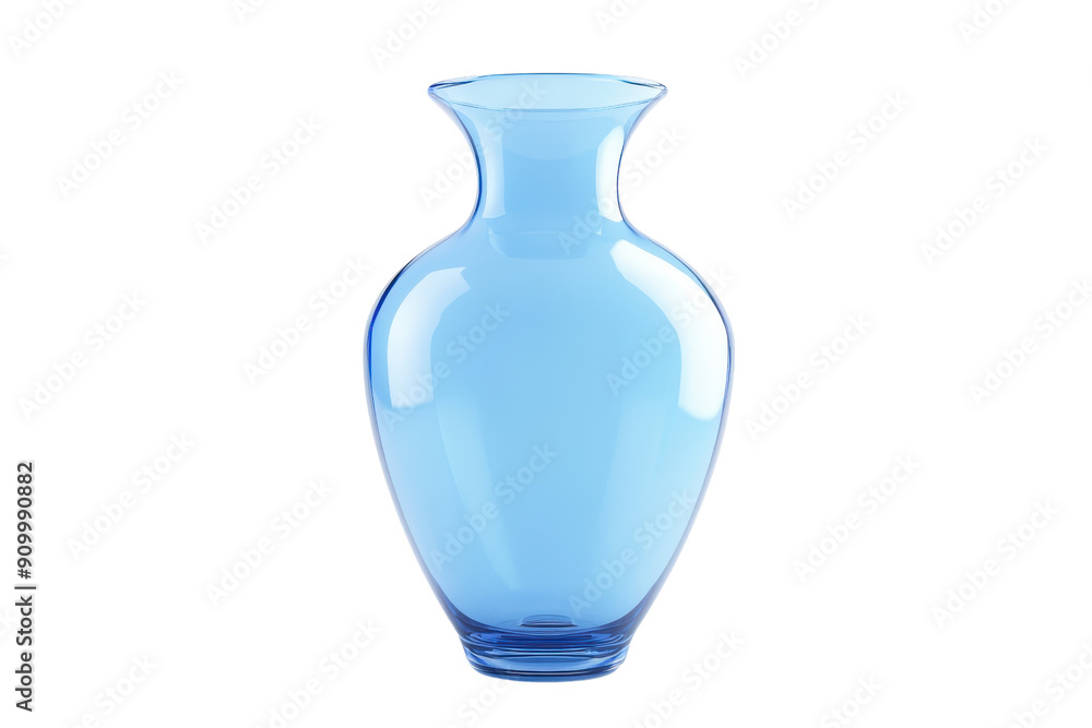 Elegant blue glass vase with a smooth finish, perfect for contemporary home decor or floral arrangements. Isolated on a transparent background. Elegant blue glass vase with a smooth finish, perfect for contemporary home decor or floral arrangements. Isolated on a transparent background.