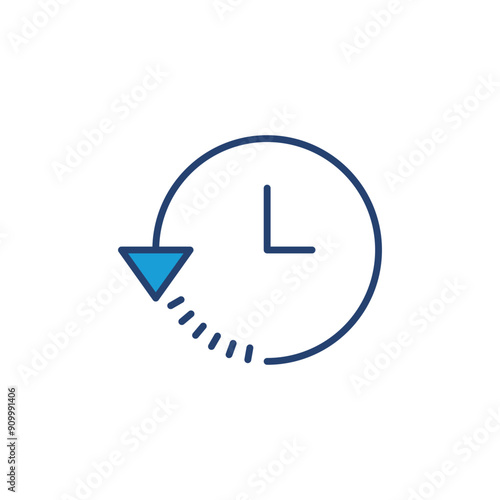 History icon vector. recent event history