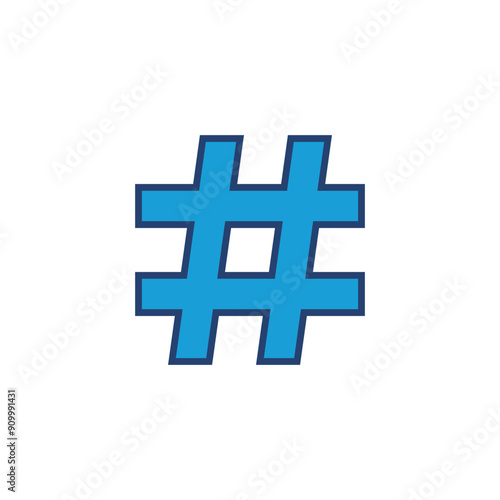 Hashtag icon vector. hashtag symbol