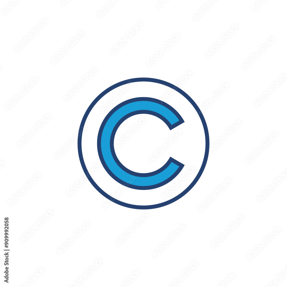 Copyright icon vector. copyright symbols Copyright icon vector. copyright symbols