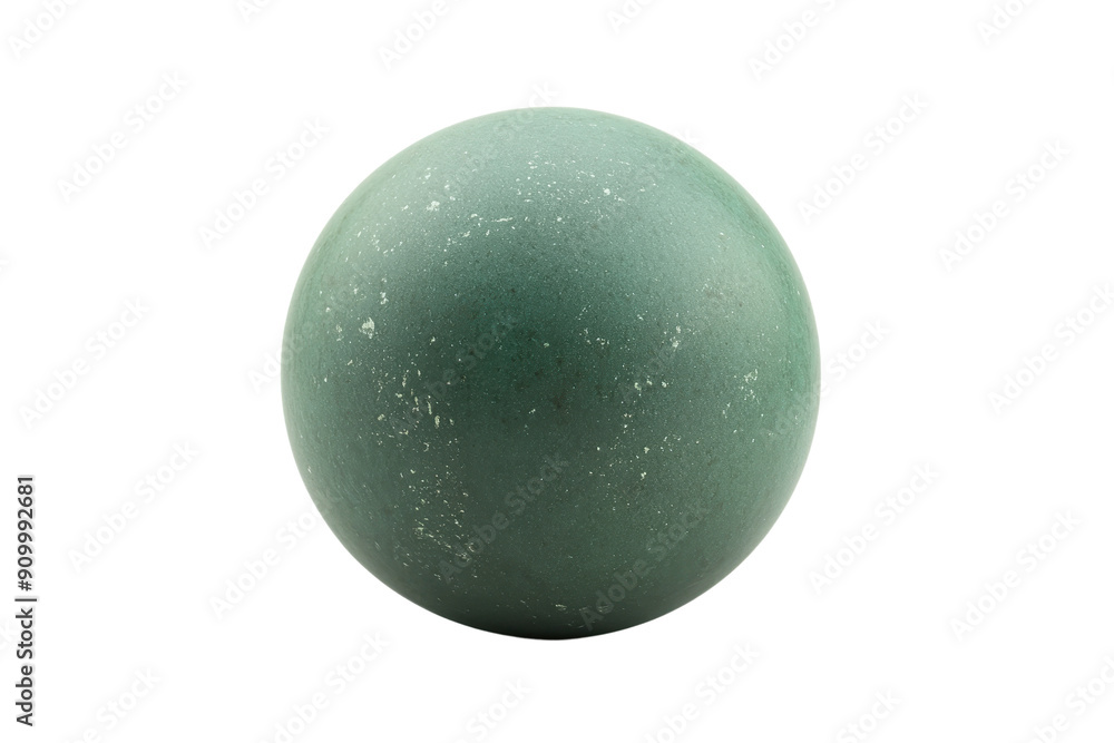 Green spherical object with a smooth texture and small white speckles, isolated on a transparent background. Green spherical object with a smooth texture and small white speckles, isolated on a transparent background.