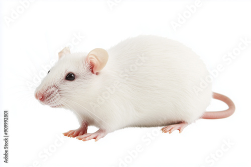 White rat used in animal testing