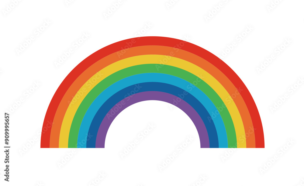 Rainbow icon. Vector illustration. Icon for apps and websites. Rainbow icon. Vector illustration. Icon for apps and websites.