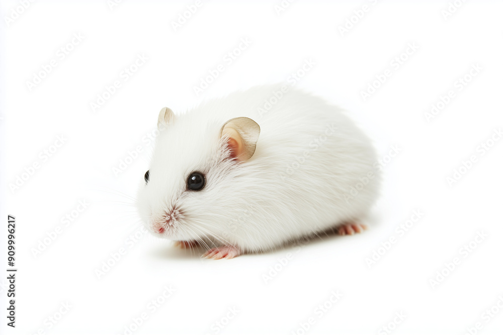 White hamster used in animal testing White hamster used in animal testing