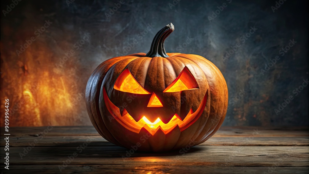 Terrifying pumpkin with a spooky glow inside , Halloween, autumn, creepy, illuminated, orange, horror, jack-o-lantern, evil Terrifying pumpkin with a spooky glow inside , Halloween, autumn, creepy, illuminated, orange, horror, jack-o-lantern, evil