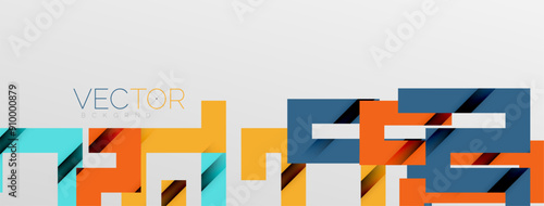 Color bend lines with shadow texture effect. Vector Illustration For Wallpaper, Banner, Background, Card, Book Illustration, landing page