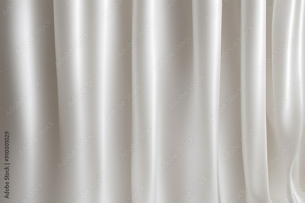 Luminous pearl white silk curtain with a smooth finish for classic product showcases, AI Generated Luminous pearl white silk curtain with a smooth finish for classic product showcases, AI Generated