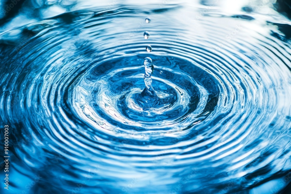 Water waves with shining pattern texture background with blue water with ripples on the surface. Defocus blurred transparent blue colored clear calm water surface texture with splashes and bubbles. Water waves with shining pattern texture background with blue water with ripples on the surface. Defocus blurred transparent blue colored clear calm water surface texture with splashes and bubbles.