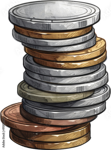 Stack of coins