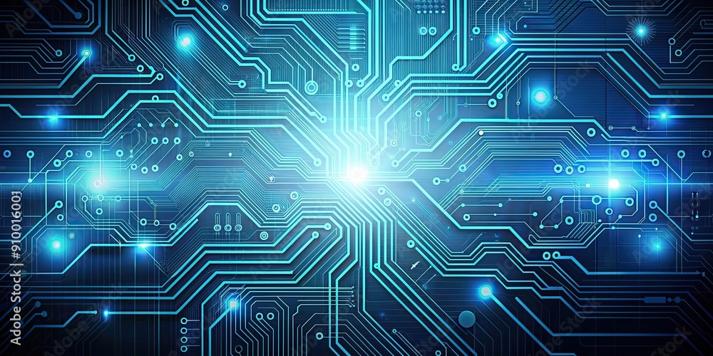 Technology background with circuit board pattern and digital data flow, technology, background, circuit board, digital Technology background with circuit board pattern and digital data flow, technology, background, circuit board, digital