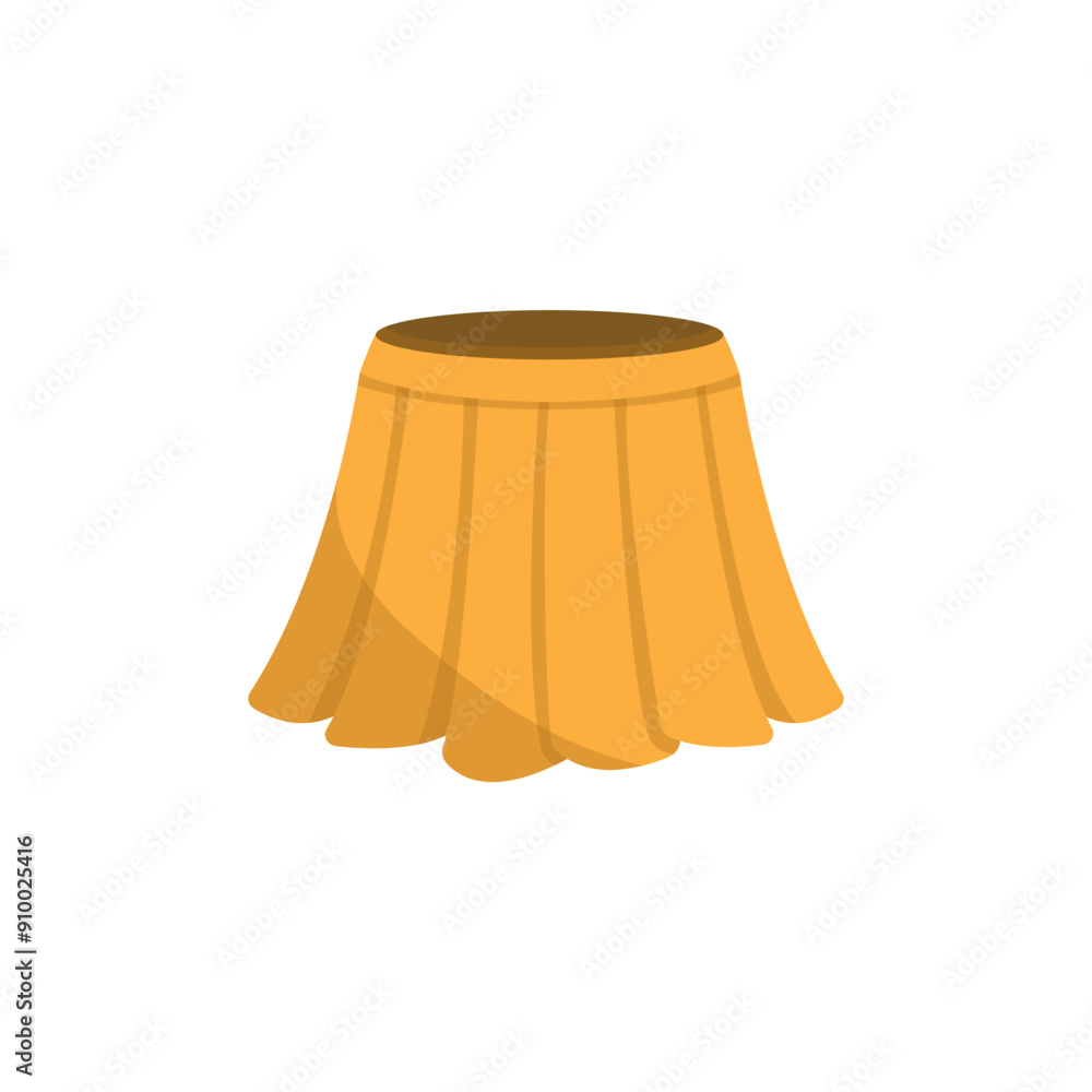 Skirt minimalist vector illustration ,simple transparent graphic element .Isolated on white background Skirt minimalist vector illustration ,simple transparent graphic element .Isolated on white background