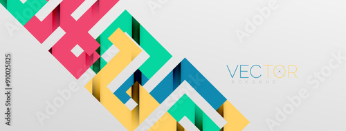 Color bend lines with shadow texture effect. Vector Illustration For Wallpaper, Banner, Background, Card, Book Illustration, landing page