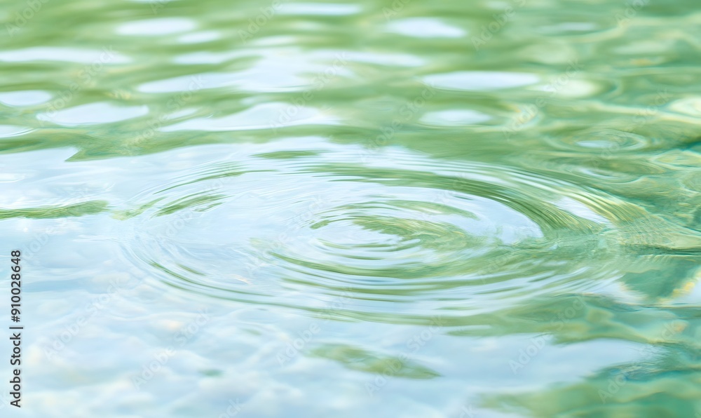 The water is green and has a lot of ripples, Generative AI The water is green and has a lot of ripples, Generative AI