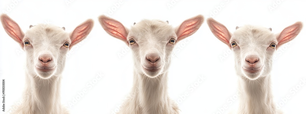 The brown goat collection (portrait, standing) as a transparent PNG file on a white background The brown goat collection (portrait, standing) as a transparent PNG file on a white background