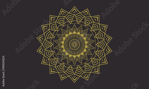  Luxury Decorative Floral Mandala Design Template vector art illustration background