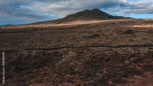 volcanic landscape in island