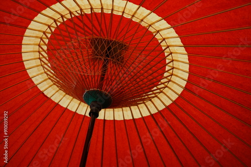 Image of Japan, Colorful Japanese Traditional Umbrella called Bangasa - カラフルな番傘 日本の伝統 photo