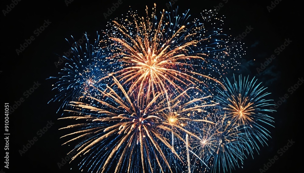 Spectacular Nighttime Fireworks Show at Festival Celebration Spectacular Nighttime Fireworks Show at Festival Celebration