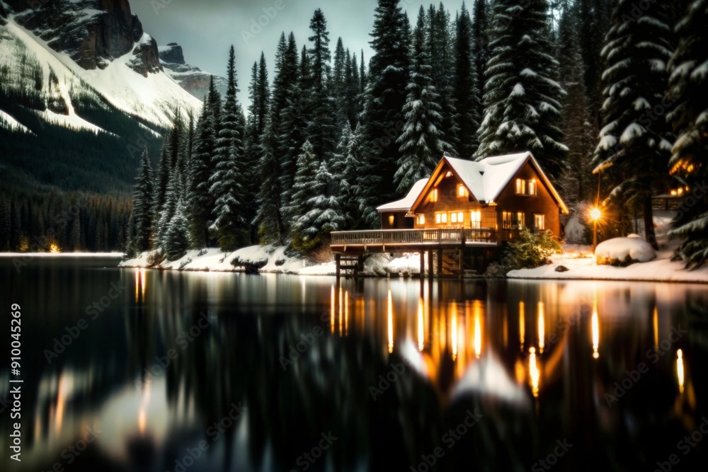 Fototapeta premium view of the lake