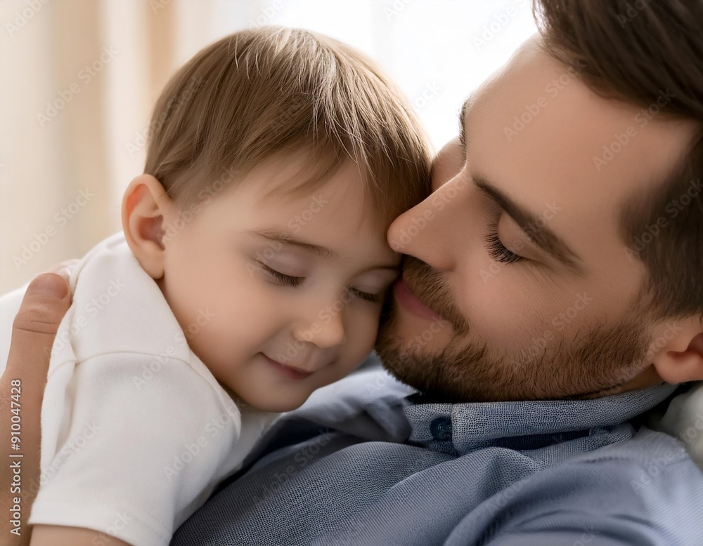 Dad spending quality time with a child, illustrating family bonding, care, and parental love. Dad spending quality time with a child, illustrating family bonding, care, and parental love.