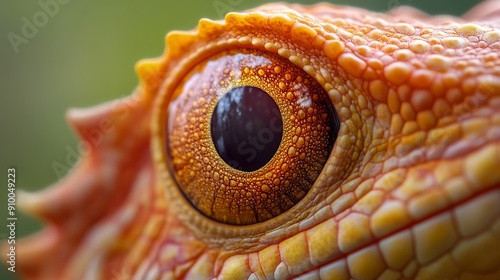 macro photo lizard eye