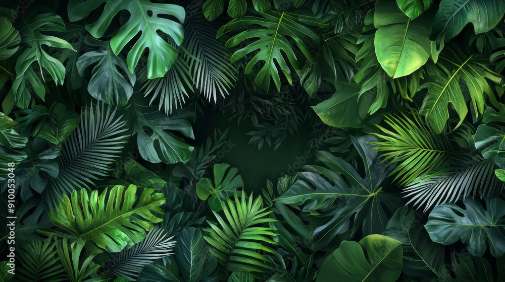 Jungle background, dark green Jungle background, dark green