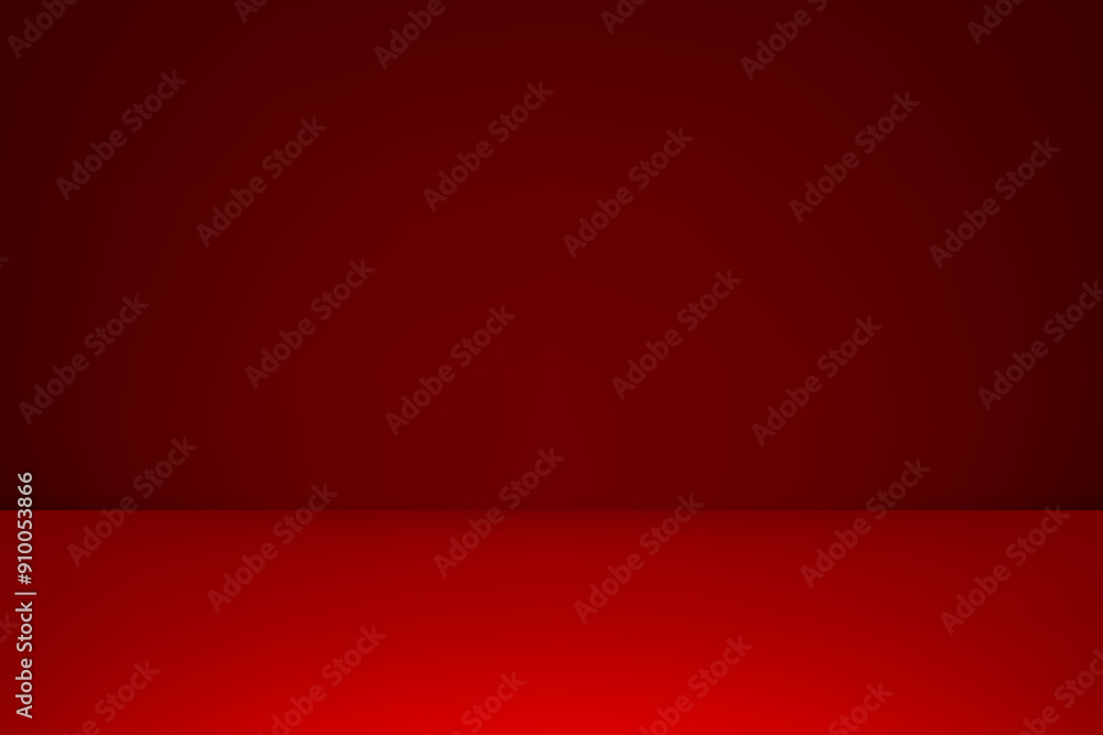 Dark Red Studio background. Space for selling products on the website. Red Background Empty Room Studio with table. Vector illustration. Dark Red Studio background. Space for selling products on the website. Red Background Empty Room Studio with table. Vector illustration.