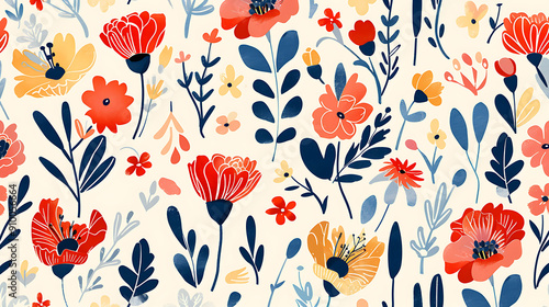 Wallpaper Mural floral pattern Torontodigital.ca