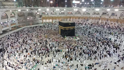 Wallpaper Mural ZamZam tower, view of Muslims for prayer and towaf around kabah in Macca Saudi-
27-4-2018,makkah background Torontodigital.ca